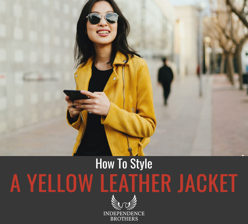How to Style a Yellow Leather Jacket