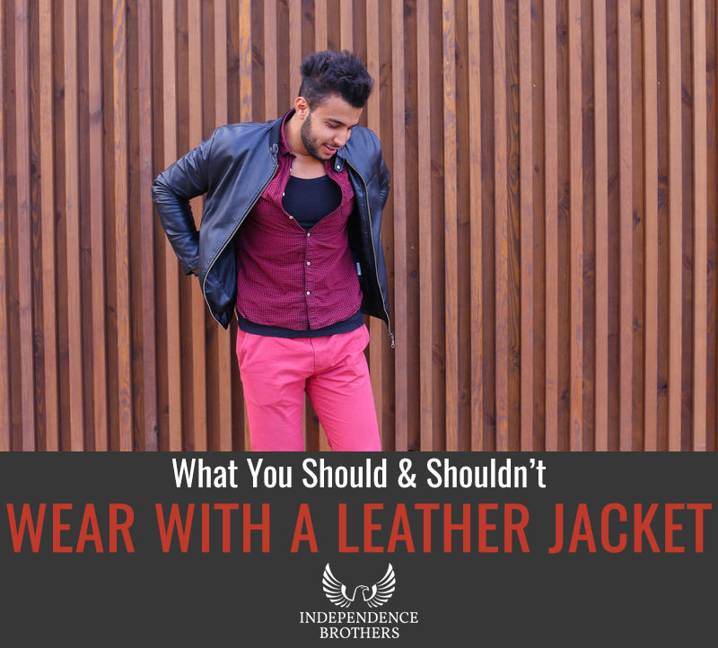 Handsome Young Man Wearing Leather Jacket Tshirt And Jeans Stock Photo -  Download Image Now - iStock
