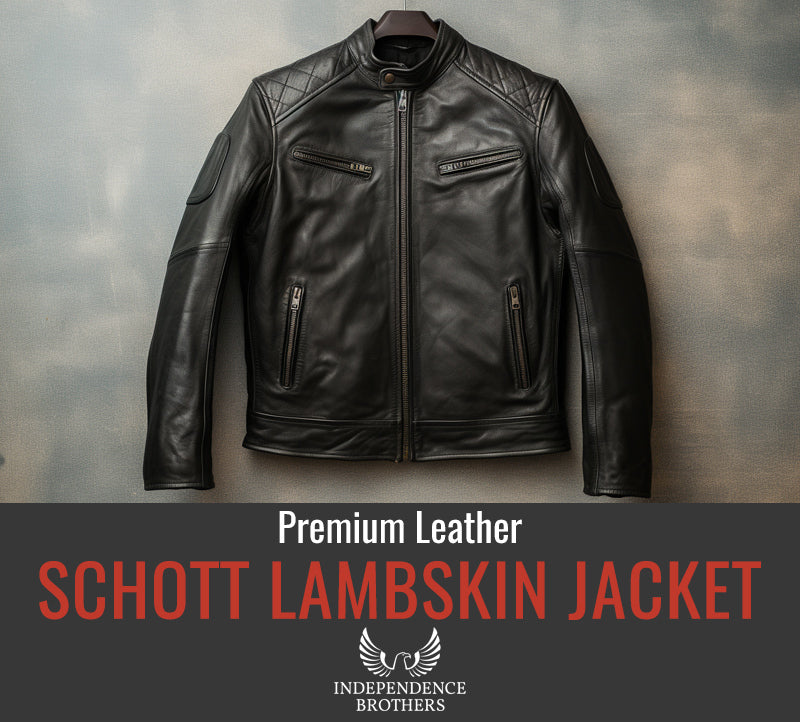 Premium Schott Lambskin Leather Jacket For Men: A Review