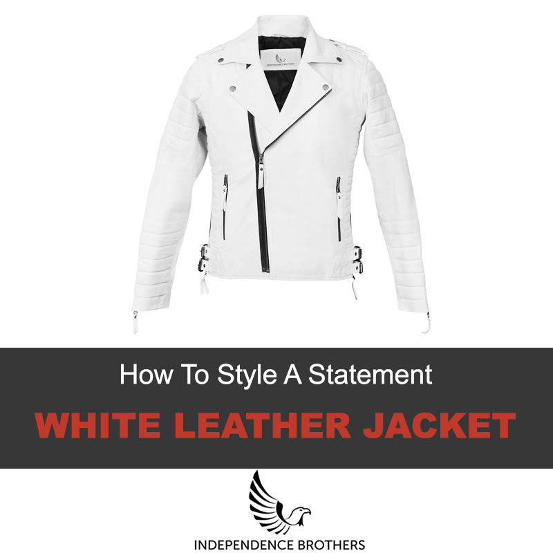 58 Best white leather jacket ideas