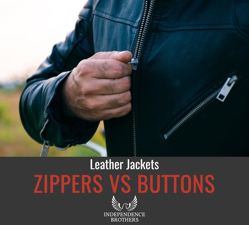 Zippers vs Buttons On A Leather Jacket