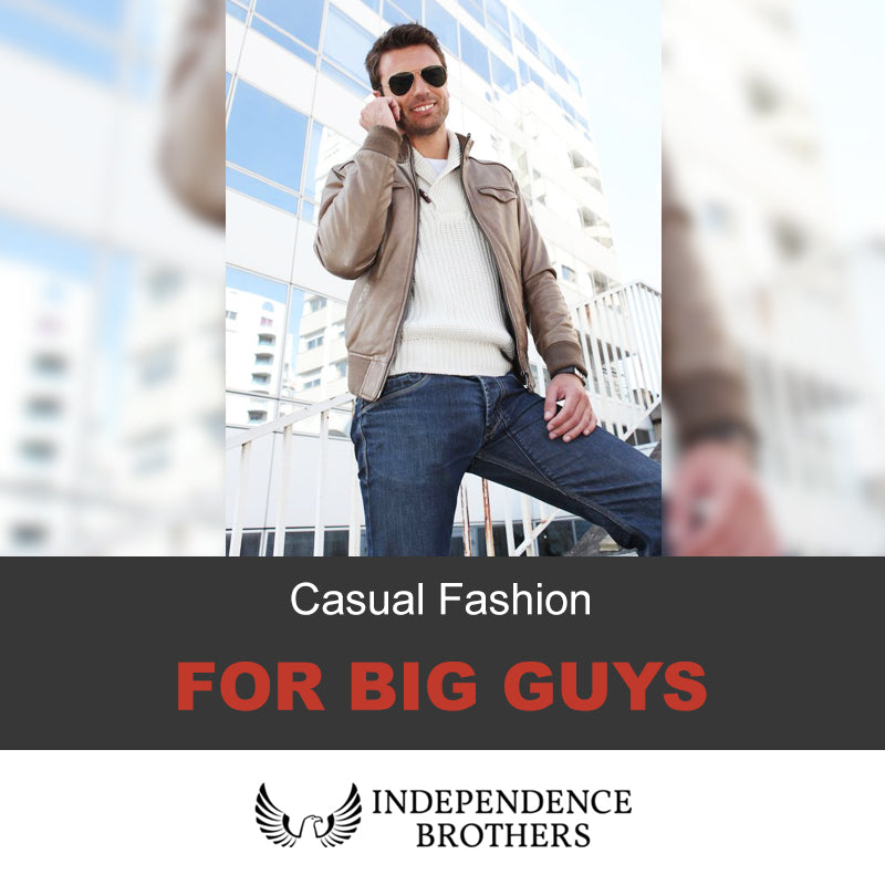 XXL Leather Jacket - Casual Fashion For Big Guys