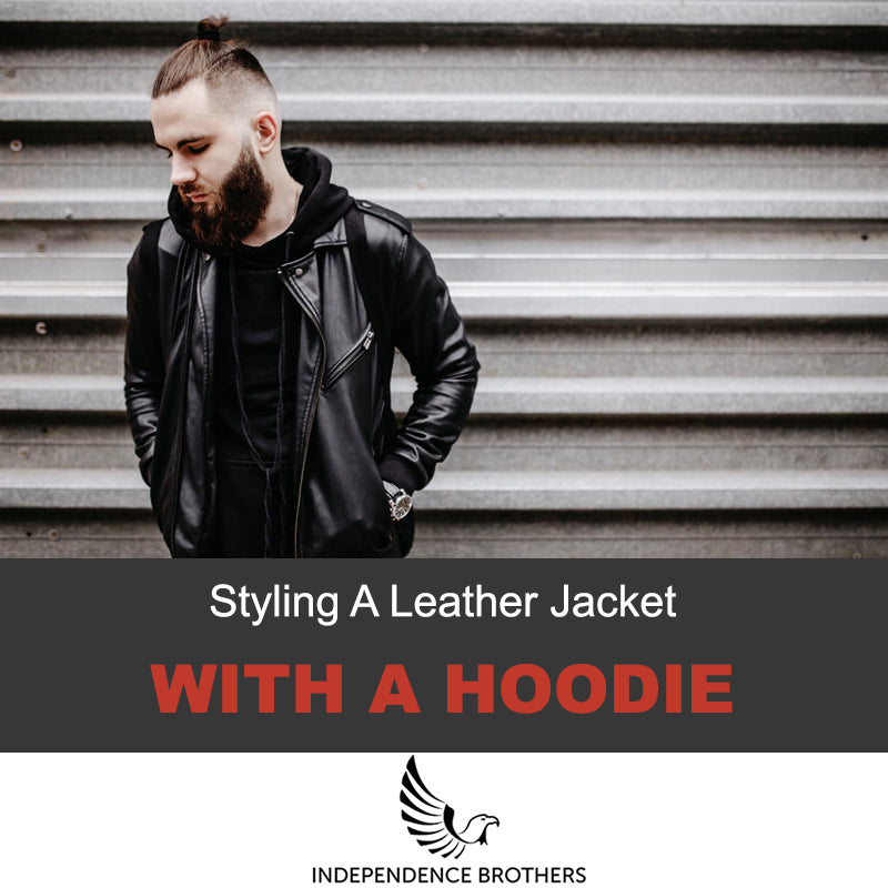 Online Vintage Store  90's Men Faux Fur Lined Leather Jacket