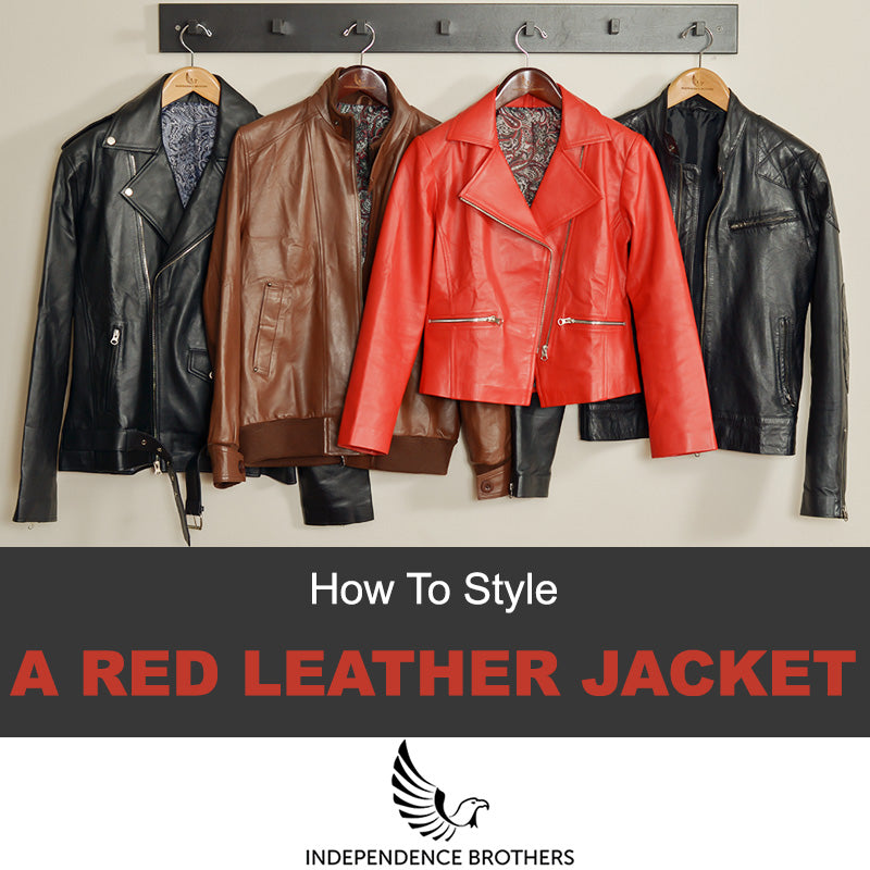What To Wear With A Red Leather Jacket