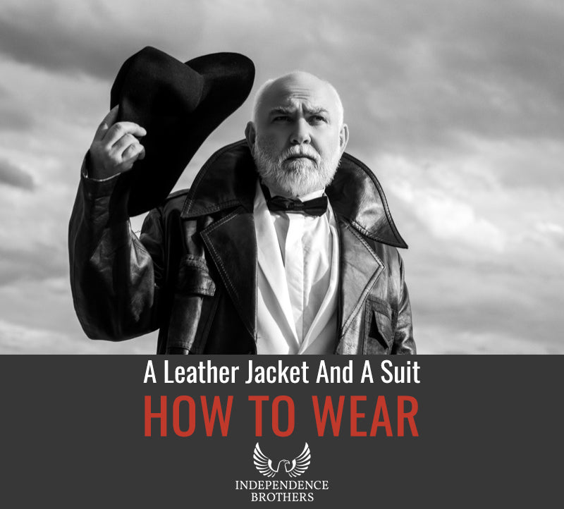 How to Wear a Leather Jacket with a Suit