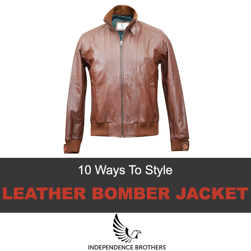 10 Ways To Style a Leather Bomber Jacket