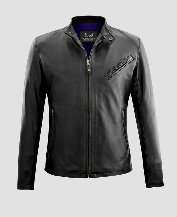 moto jacket photo front